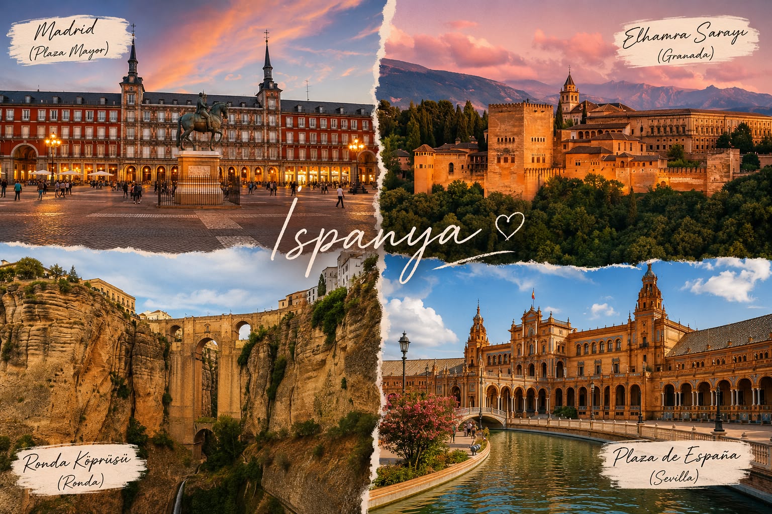 TÜRK HAVAYOLLARI ile MASALSI İSPANYA TURU | Madrid – Granada – Córdoba – Málaga – Ronda – Sevilla